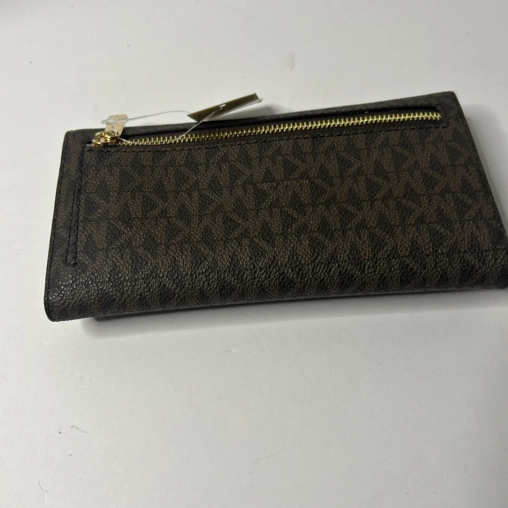 Michael Kors Jet Set Travel Large Trifold - Brown 35F8GTVF3B